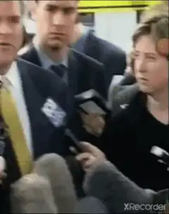 Man with banana microphone