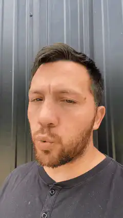 Man making confused face