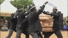 Ghana dancing pallbearers
