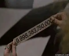 Beetlejuice holding a long ticket