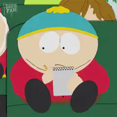 Eric Cartman taking notes