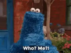 Cookie Monster Who Me