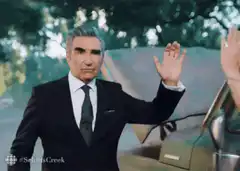 Eugene Levy high five then slap