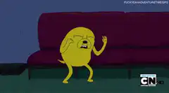 Jake the Dog having a dramatic meltdown