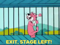 Pink Panther exits stage left