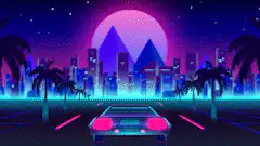 Synthwave Zapathon car drive