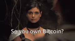 So you own Bitcoin?