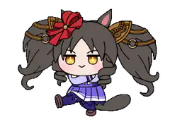 chibi horse girl dancing