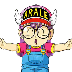Arale Norimaki stretching mouth