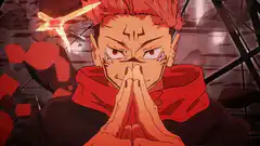 Yuji Itadori intense stare