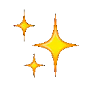 Yellow and orange sparkles