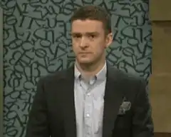 Justin Timberlake serious face