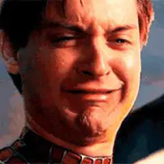 Tobey Maguire Spiderman crying face