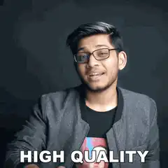 Man nodding with high quality text