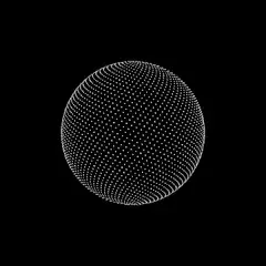 Particle sphere morphing animation