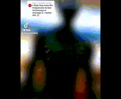 Blurry silhouette dancing