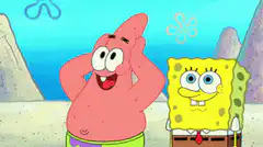 Patrick Star pulls out his brain