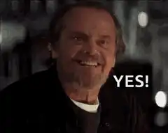 Jack Nicholson laughing YES