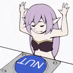 Anime girl presses NUT button