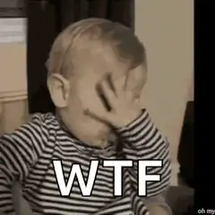 Baby facepalm WTF