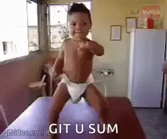 Baby dancing and pointing