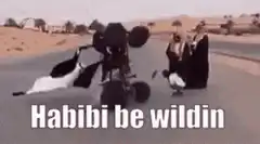 Man on ATV flips woman in desert