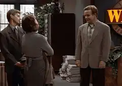 Man doing a silly dance in an office