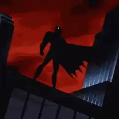 Batman silhouette lightning flash edit