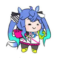 Chibi Hatsune Miku with Guitar