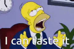 Homer Simpson I can taste it