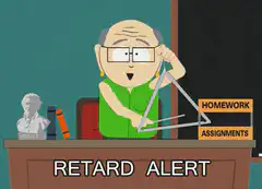 Mr. Mackey plays triangle for homework