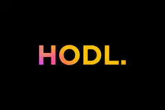 HODL text rotating