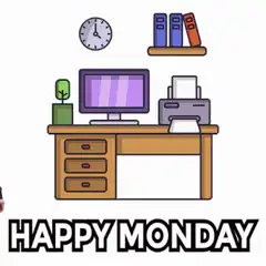 George Washington Happy Monday Office GIF