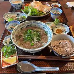 Japanese beef noodle soup set meal