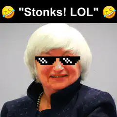 Green screen woman with thug life glasses