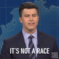 Colin Jost It's Not A Race