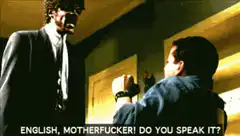 Jules Winnfield English Motherfucker