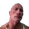 The Rock side eye