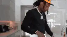 Offset holding a small object