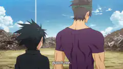 Jotaro and Joseph Joestar battle