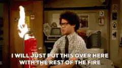 I Will Just Put This Over Here With The Rest Of The Fire