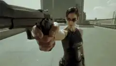 Alice shoots helicopter pilot Resident Evil