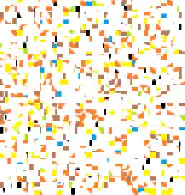 Colorful pixel confetti explosion