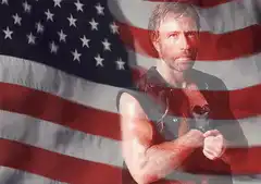 Chuck Norris American Flag