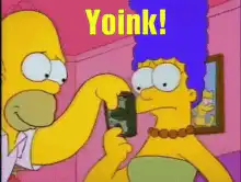 Homer Simpson yoinking items