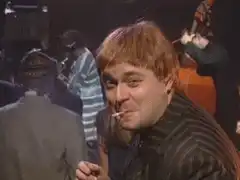 Man smoking and making ok sign