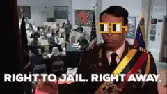 Sergeant Hartman Right to Jail Right Away