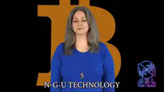 Woman signing N-G-U Technology