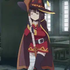 Witch with broomstick