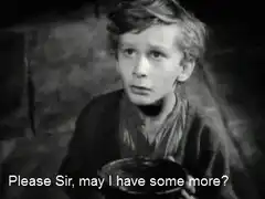 Oliver Twist Please Sir I Want Some More